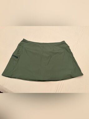 Sunsets Swim Skort in Olive Green - Size S